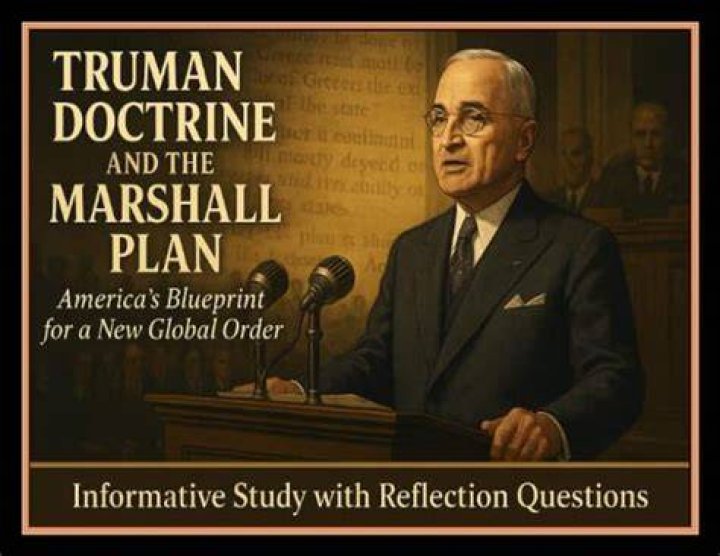 Truman announcing the Marshall Plan