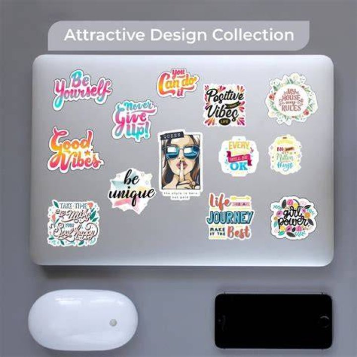 Vinyl Multicolor Laptop Sticker, Size 3inch, Packaging Type Sheet at